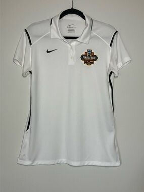 NIKE 2017 NCAA Final Four Phoenix Polo Shirt White Womens L
